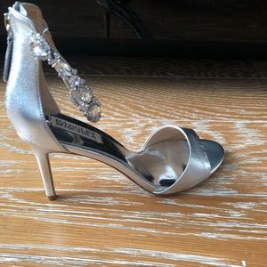 Badgely Mischka Sindy Embellished Ankle Sandals